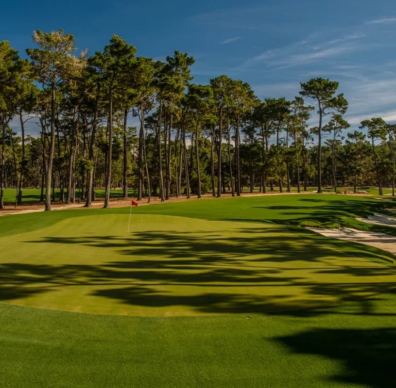 Poppy Hills sits in the Del Monte Forest — the same zip code as Pebble Beach, at a public access green fee.