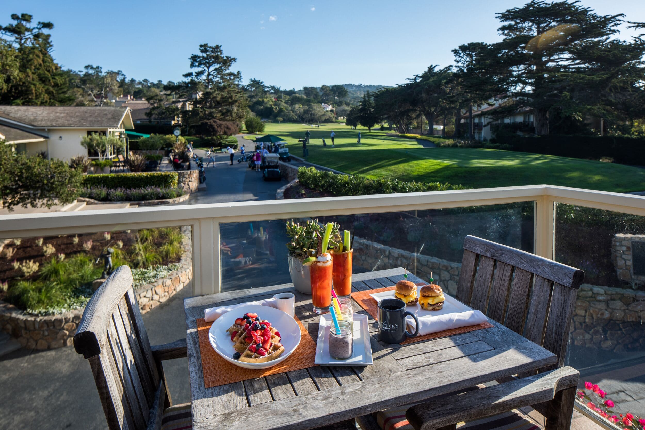 Gallery Cafe exterior food service, The Lodge at Pebble Beach™, Pebble Beach, CA