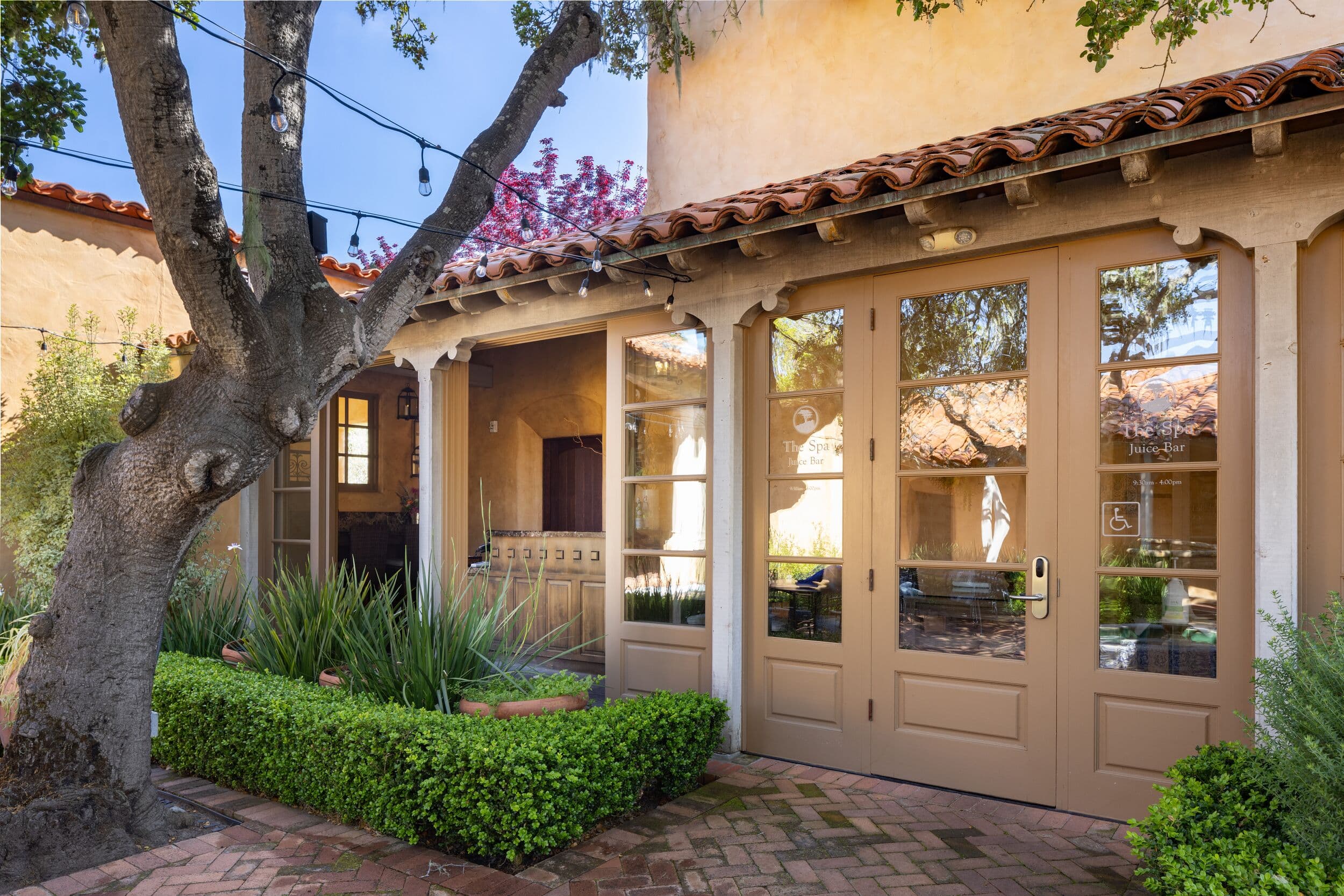 The Spa Juice Bar exterior at Pebble Beach Resorts®, Pebble Beach, CA
