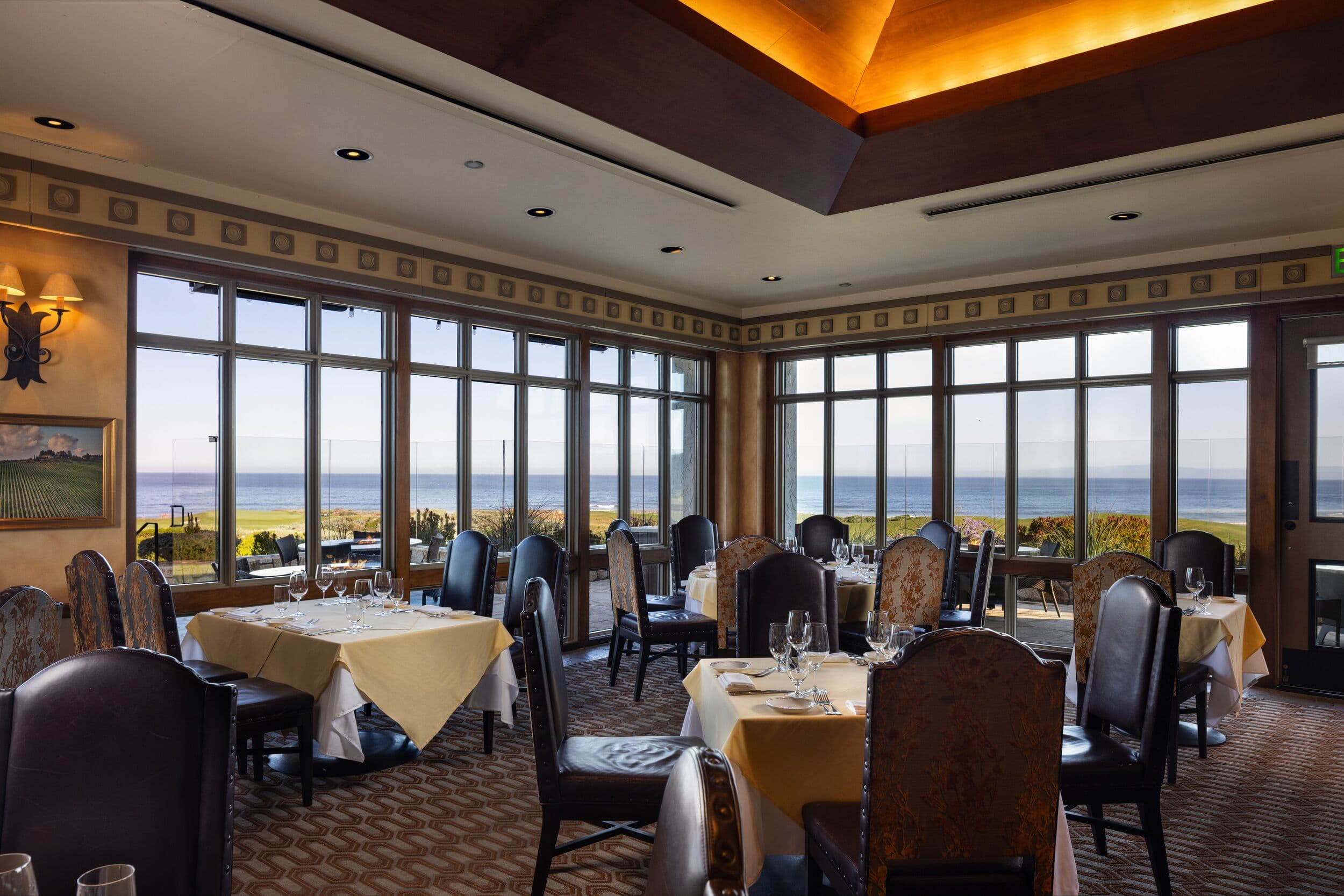 Peppoli restaurant interior, The Lodge at Pebble Beach™, Pebble Beach, CA