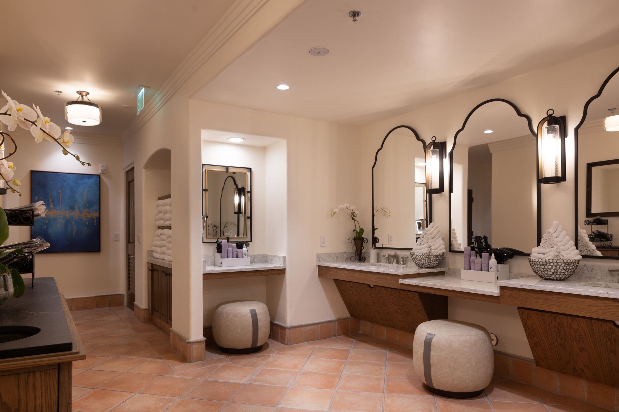 The Spa at Pebble Beach™ vanity and grooming area, Pebble Beach, CA